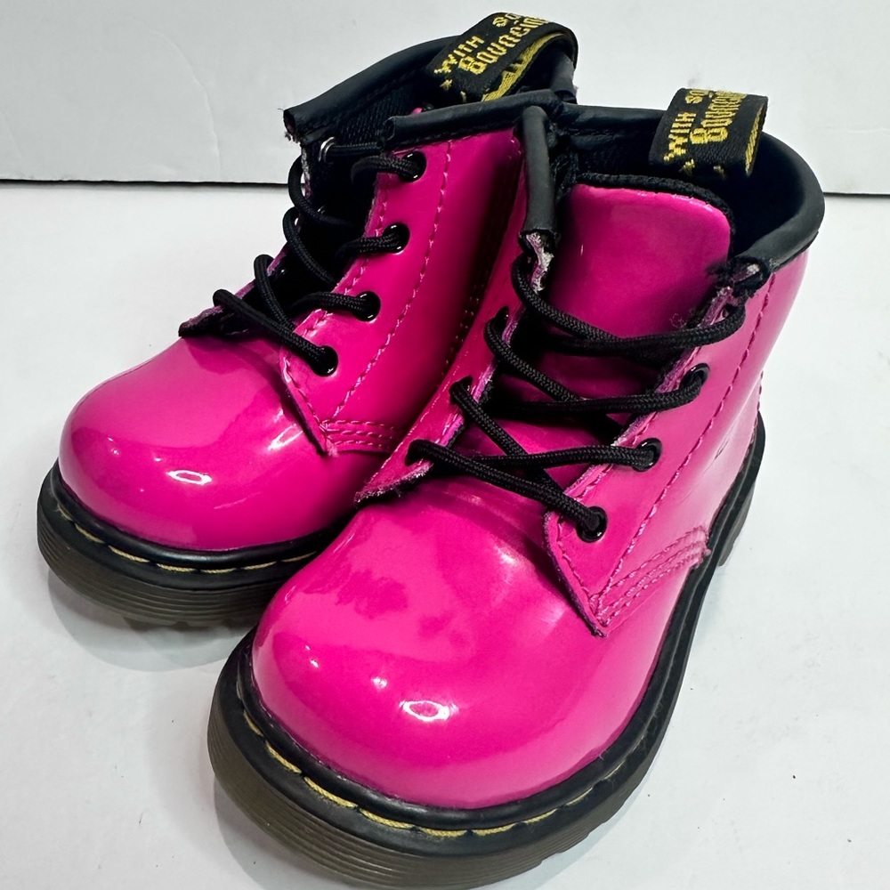 Dr. Marten’s Bright Pink Lace-Up Boots - Picture 2 of 8